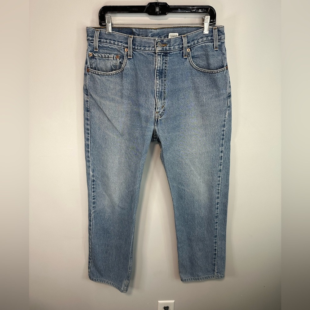 Vintage Y2K Levis 505 Classic Straight Leg Light Wash Jeans Size 34x30